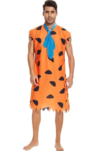 Vista 3 de xianhsuxo Adult Costume Dress Family Cosplay Caveman Couple Costume Outfit