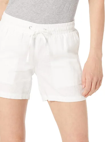 Vista 3 de Tienda Essentials Pantalón corto de lino con cordón de 5 pulgadas