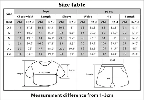 Vista 2 de Kamado Tanjiro - Conjunto de 2 piezas para cosplay, camiseta corta y pantalones cortos