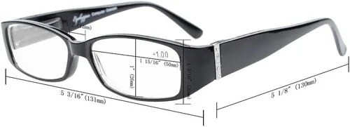 Vista 4 de Gafas de computadora con cristales para mujer, lentes de lectura con filtro de luz azul