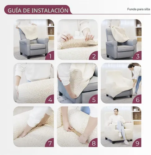 Vista 9 de PAULATO BY GA.I.CO. Funda para silla – Funda elástica para sillón – Funda de sillón para mascotas y niños – Fundas suaves para silla – Protector