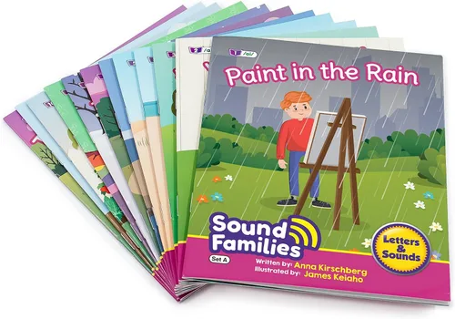 Vista 5 de Junior Learning Lectores decodificables Sound Families vocal larga ficción fase 5.5, aprende a leer, textos fáciles decodificables, con 12 libros