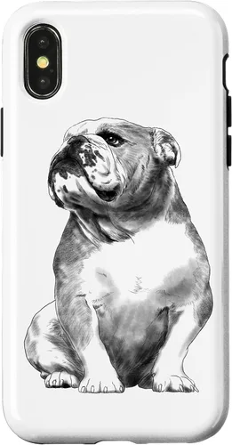 Vista 5 de Funda para iPhone 17 de Bulldog Inglés con diseño de perro