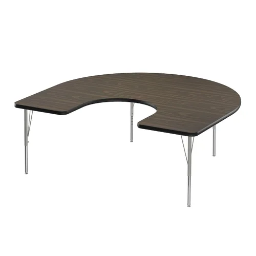 Vista 57 de Correll - Mesa de actividades rectangular Econoline de 30 x 60 pulgadas, parte superior de melamina de granito gris, altura ajustable