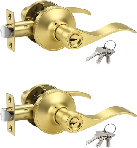 Vista 15 de Manija de puerta con llave y cerradura semejantes. Manija negra mate de puerta en combinación con llave. Manija de puerta estilo vintage negra, Negro