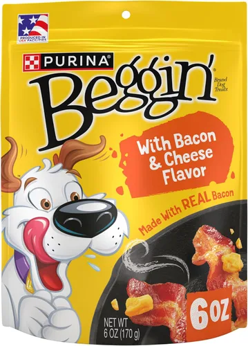 Vista 17 de Purina Beggin' Tiras con Carne Real de Golosinas para Perros con Sabores a Tocino y Carne