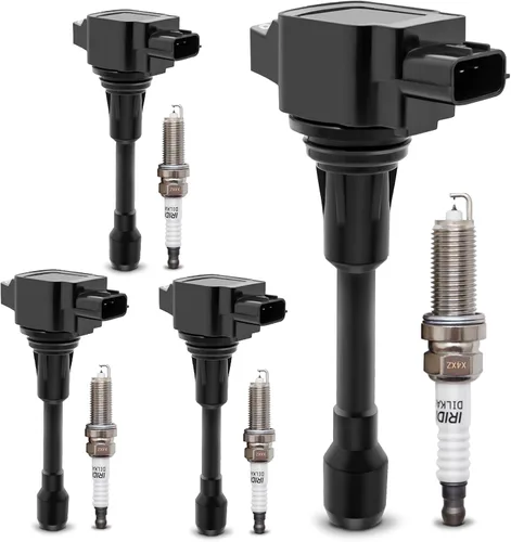 Vista 16 de Bobina de encendido UF230 y bujía doble de iridio 4504 para Toyota Tundra Sequoia LandCruiser 4Runner/Lexus GS430 GX470 LS430 LX470 LX570 SC430 V8.