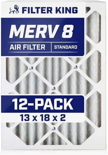 Vista 260 de Filter King Filtro de aire de 5.88 x 12.13 x 1 (MERV 8) (paquete de 12) filtros de horno de CA para control de polvo y alergias, fabricados en EE.