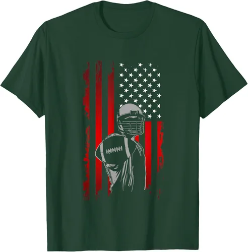 Vista 52 de Camiseta de fútbol americano, Negro