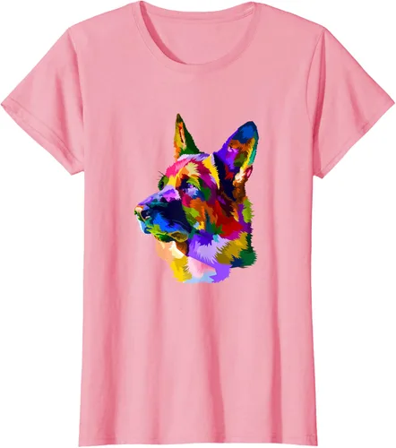 Vista 16 de Camiseta para dueño de perro de pastor alemán, Negro