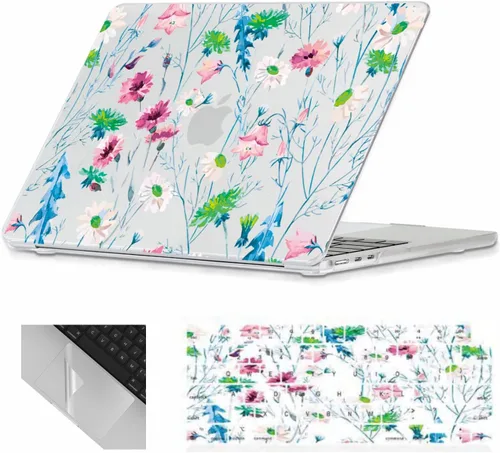Vista 17 de Se7enline Funda compatible con MacBook Neo de 13 pulgadas 2026 A3404, diseño estético, bonita carcasa rígida femenina, cubierta de teclado