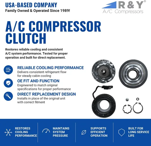 Vista 2 de Embrague del compresor del A/C RYC AFG399-01-CL