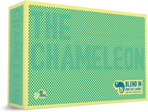 Vista 6 de Big Potato The Chameleon Travel: El galardonado juego de mesa Spot-The-Impostor en una lata apta para viajes con 20 nuevos temas
