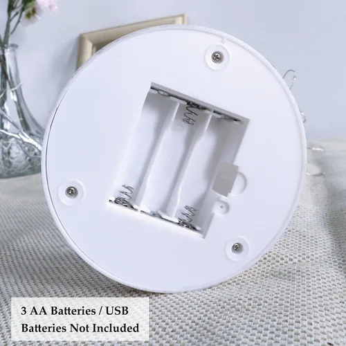 Vista 9 de FUCHSUN - 108 luces LED para árbol bonsái, funciona con batería/USB, lámpara de árbol artificial de mesa de 20 pulgadas para sala de estar