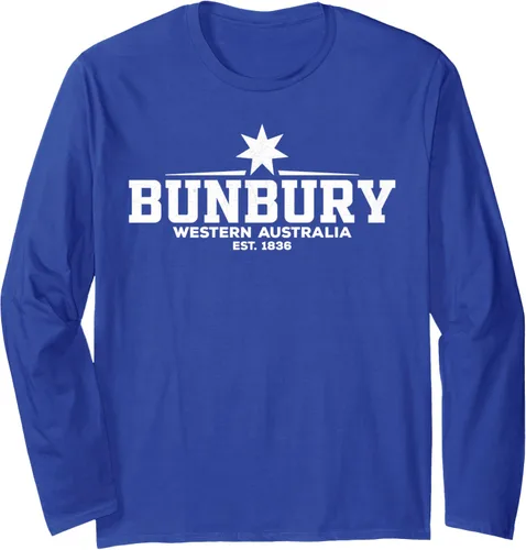 Vista 3 de Camiseta de manga larga Bunbury Australia, Negro