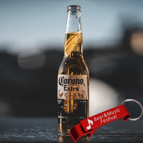Vista 3 de Abrebotellas personalizado, llavero a granel, abrebotellas con texto grabado personalizado, abrebotellas de cerveza con logotipo, regalo para fiesta