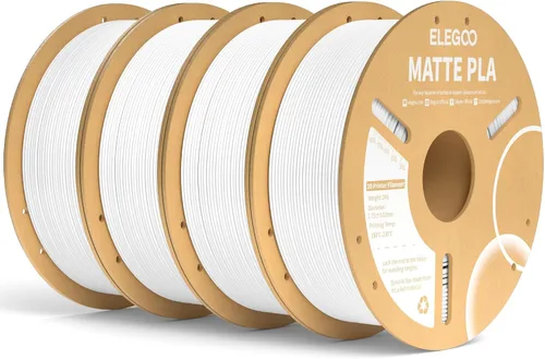Vista 44 de ELEGOO Paquete de filamento de impresora 3D PLA mate 22 lbs 0.07 in