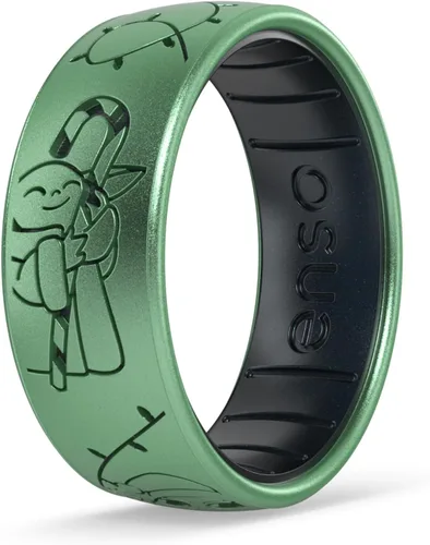 Vista 9 de Enso Rings Anillo de boda de silicona – Diseños grabados de Star Wars – Ajuste cómodo – Hecho en Estados Unidos – Ideal para uso activo