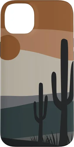 Vista 15 de Cute Desert Cactus Terracotta Southwestern Aesthetic Boho Case for iPhone 17