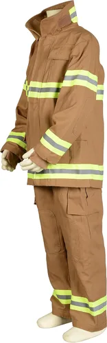 Vista 3 de Aeromax Traje de bombero Jr personalizadoequipo de búnker negro o bronceado