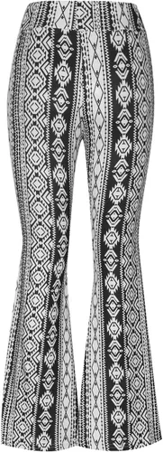 Vista 5 de DASAYO Pantalones acampanados bohemios para mujer, de cintura alta, casuales, acampanados, para yoga, pantalones de baile