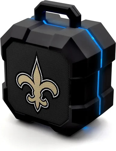 Vista 10 de SOAR NFL Shockbox - Altavoz Bluetooth inalámbrico LED, resistente al agua, IPX4, 5.0 Bluetooth con más de 5 horas de tiempo de reproducción, pequeño