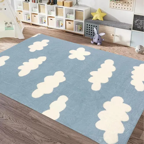 Vista 14 de USTIDE Alfombra de lana esponjosa con letras coloridas del alfabeto de 5 x 7 pulgadas para dormitorio de niños, lavable a máquina, tapete de juego