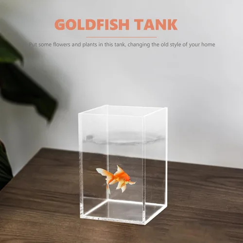 Vista 7 de 2 unids acuario pecera terrario tazón suculento plantador sin borde acuarios pecera pecera multifunción pecera decorativa Goldfish Tank Betta Fish