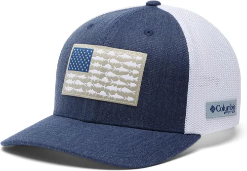 Vista 199 de Columbia Gorra de Béisbol de Malla con Logotipo PFG Unisex para Adultos