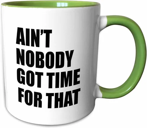 Vista 11 de 3dRose Ain 't Nobody Got Time For That. Color negro. – Dos Tono Negro Mug ML, (_ _ _ _ _ _ _ _ _ _ 157407 _ _ _ _ _ _ _ _ _ _ 4), 11 oz