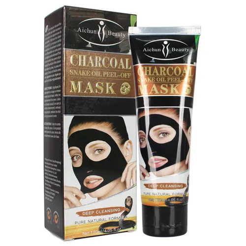 Vista 11 de AICHUN BEAUTY Mascarilla facial Peel-Off Aceite de limpieza profunda y poros sucios Recuperar la piel de la cara Vitamina A y E 4.1 fl oz/4.05fl.oz
