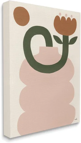 Vista 2 de Stupell Industries Lienzo decorativo abstracto con tulipanes bohemios de Moira Hershey Stupell Industries 16 x 20 Inches, Easy to Hang and