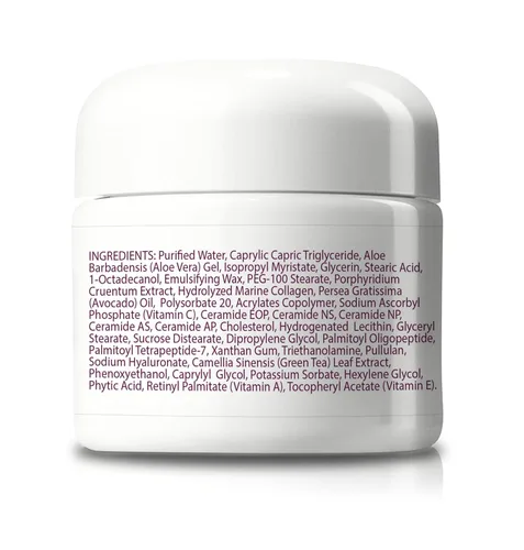 Vista 2 de 2X Oceanic Skin Care Cream - Crema antienvejecimiento para 2 meses de suministro - Crema facial nutritiva con infusión de colágeno y vitaminas