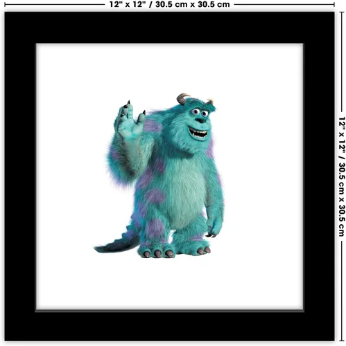 Vista 7 de Trends International Gallery Pops Disney Pixar Monsters Inc. - Póster de pared de Sully, 12 x 12 pulgadas, versión enmarcada en negro