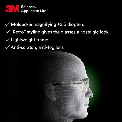 Vista 4 de Gafas de protección 3M Nuvo Reader, Transparente, 1