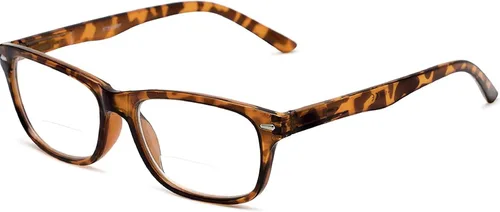 Vista 7 de The Manhattan Bifocal Reader - Lentes de lectura estilo rectangular para hombres y mujeres + 1.00 color negro