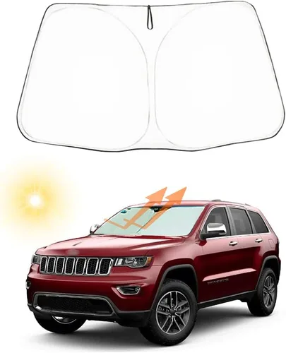 Vista 12 de Parasol para parabrisas de automóvil, ajuste personalizado para Jeep Compass 2007-2016, plegable, para ventana delantera, accesorios interiores