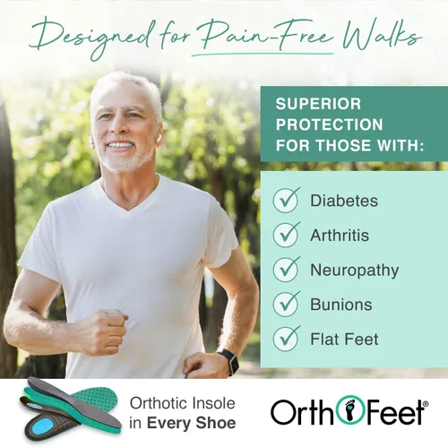 Vista 4 de Orthofeet Men's Orthopedic Knit Sprint Tie-Less Sneakers