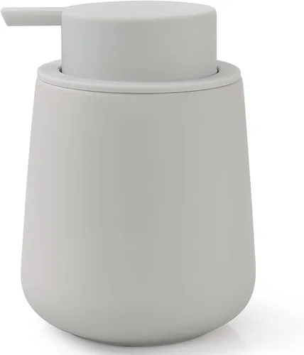 Vista 12 de Bosilunlife Dispensador de jabón de manos, dispensador de jabón de cerámica de 12 onzas, dispensador de jabón líquido recargable para baño