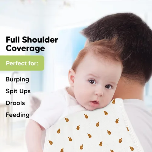 Vista 7 de KeaBabies Paquete de 8 baberos orgánicos para niñas y niños y 5 paños de muselina para eructos para bebés, niños y niñas, baberos de dentición
