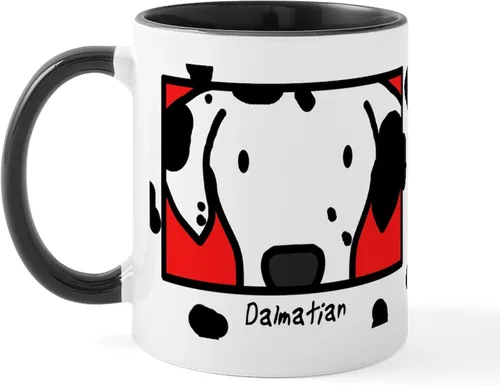 Vista 43 de CafePress Taza de café de cerámica Anime American Eskimo de 11 oz (11.0 fl oz)
