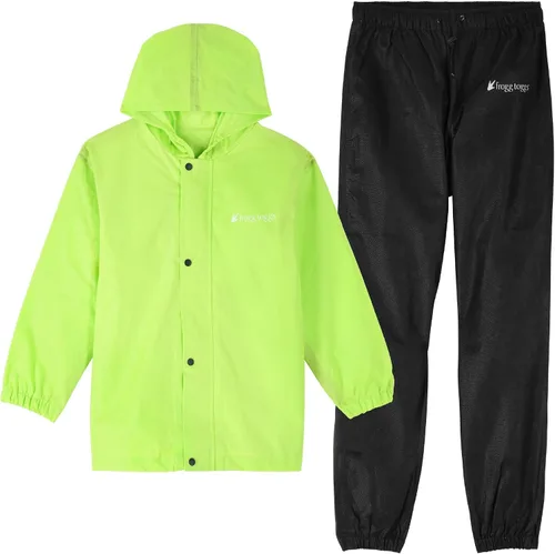 Vista 15 de FROGG TOGGS Traje de lluvia transpirable impermeable Polly Woggs para jóvenes Azul (Arándano)