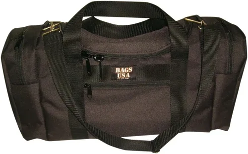 Vista 25 de Bolsa de lona triple grande con apertura en U, bolsillo frontal y dos compartimentos laterales, perfecta bolsa de cabina fabricada en Estados Unidos.