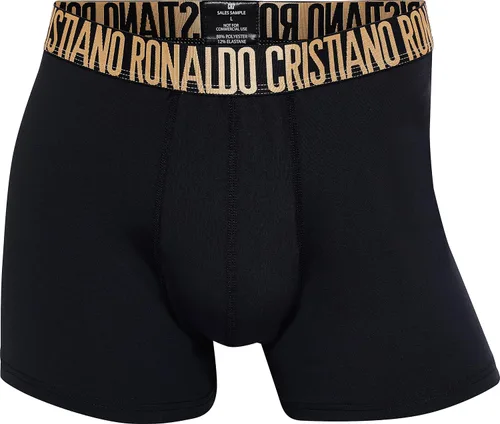 Vista 4 de CR7 Traje de baño para hombre, 5 unidades en bolsa de viaje con cremallera negro y dorado, Negro, Dorado, XXL