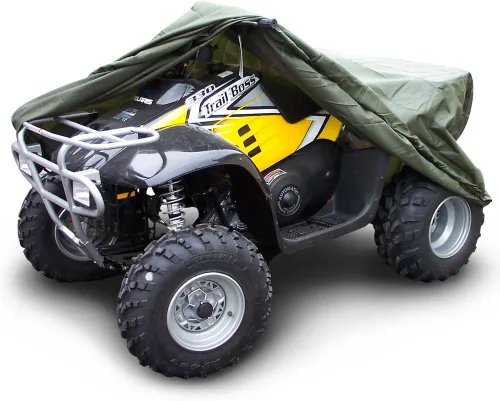 Vista 4 de Budge ATV-1 Sportsman - Funda para cuatrimoto, verde oliva, impermeable, resistente, talla L