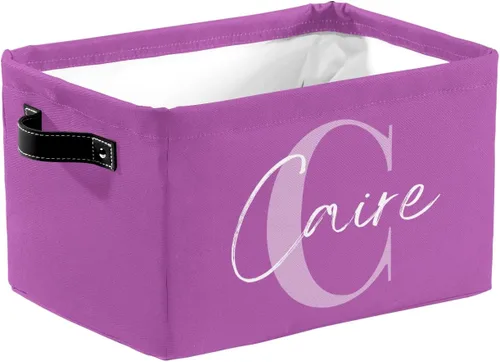 Vista 24 de Cesta de regalo personalizada con nombre, caja de juguetes de almacenamiento personalizada para niños, organizador de cubos de almacenamiento