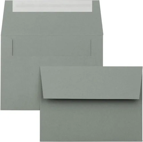 Vista 4 de LUXPaper Sobres de invitación A6 4 3/4 pulgadas x 6 1/2 pulgadas Gris pizarra Texto de 70 libras 50