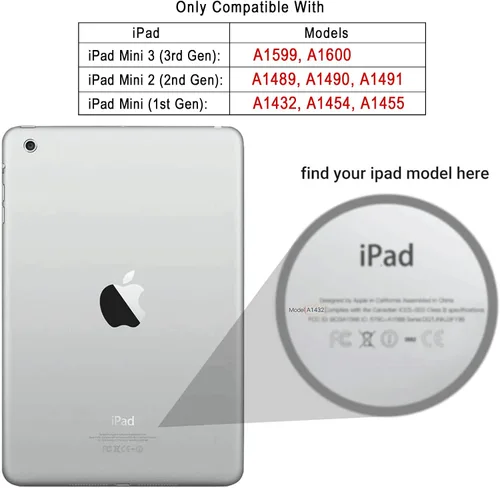 Vista 2 de TIMISM Funda para iPad mini, iPad mini 2, funda para iPad mini 3 con soporte resistente, 3 en 1, resistente a prueba de golpes, híbrida de tres #04