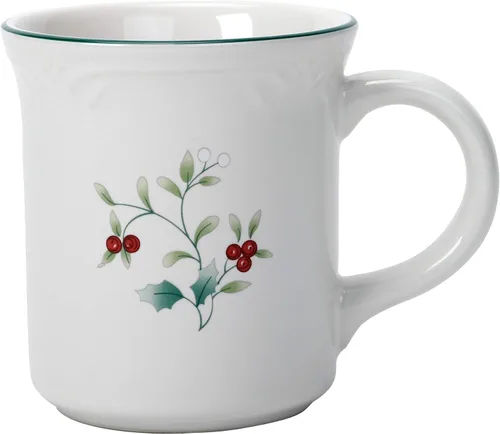 Vista 8 de Pfaltzgraff 5072007 Winterberry Holiday - Vajilla de 16 piezas, servicio para 4, color blanco