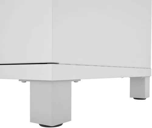 Vista 8 de BESTAR Pro-Linea - Escritorio en forma de L, 72 W, color blanco, mesa esquinera grande para oficina en casa, espacio de trabajo profesional, área